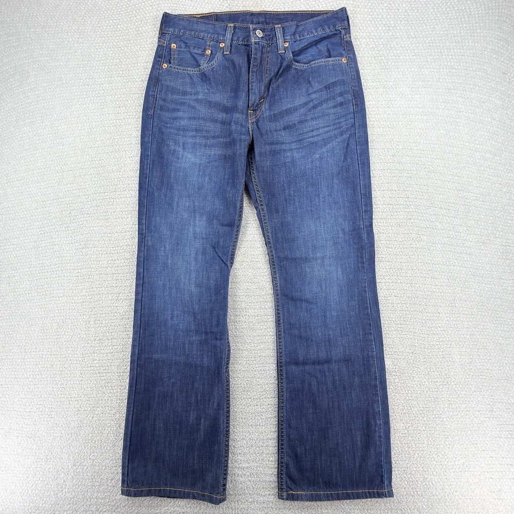 Levis 527 Jeans Mens 31x30 (31x29) Slim Bootcut Blue 100% Cotton Denim Western